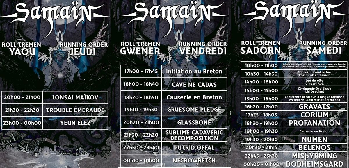 Affiche de SAMAIN FEST 2026 à La Mézière (35)
