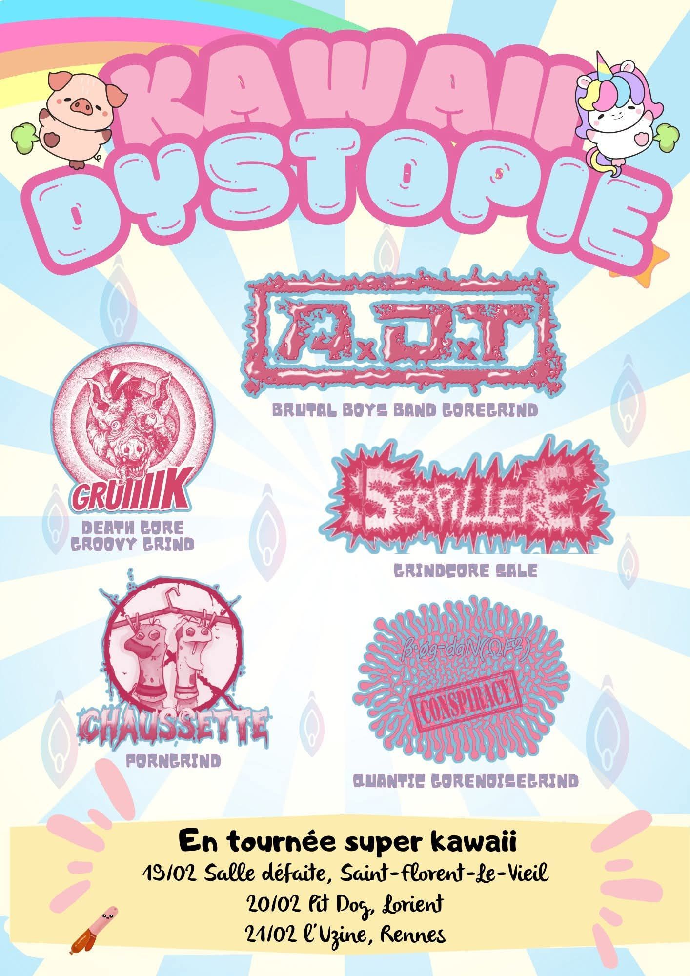 Affiche de Soirée Grind / Grindcore / Goregrind / Gorenoisegrind à Rennes (35)