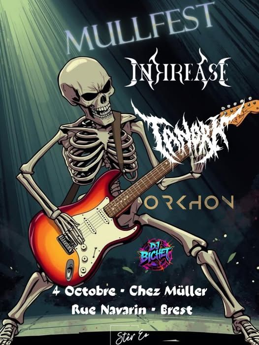 Affiche de Concert Inkrease/Tanork/Orkhon à Brest