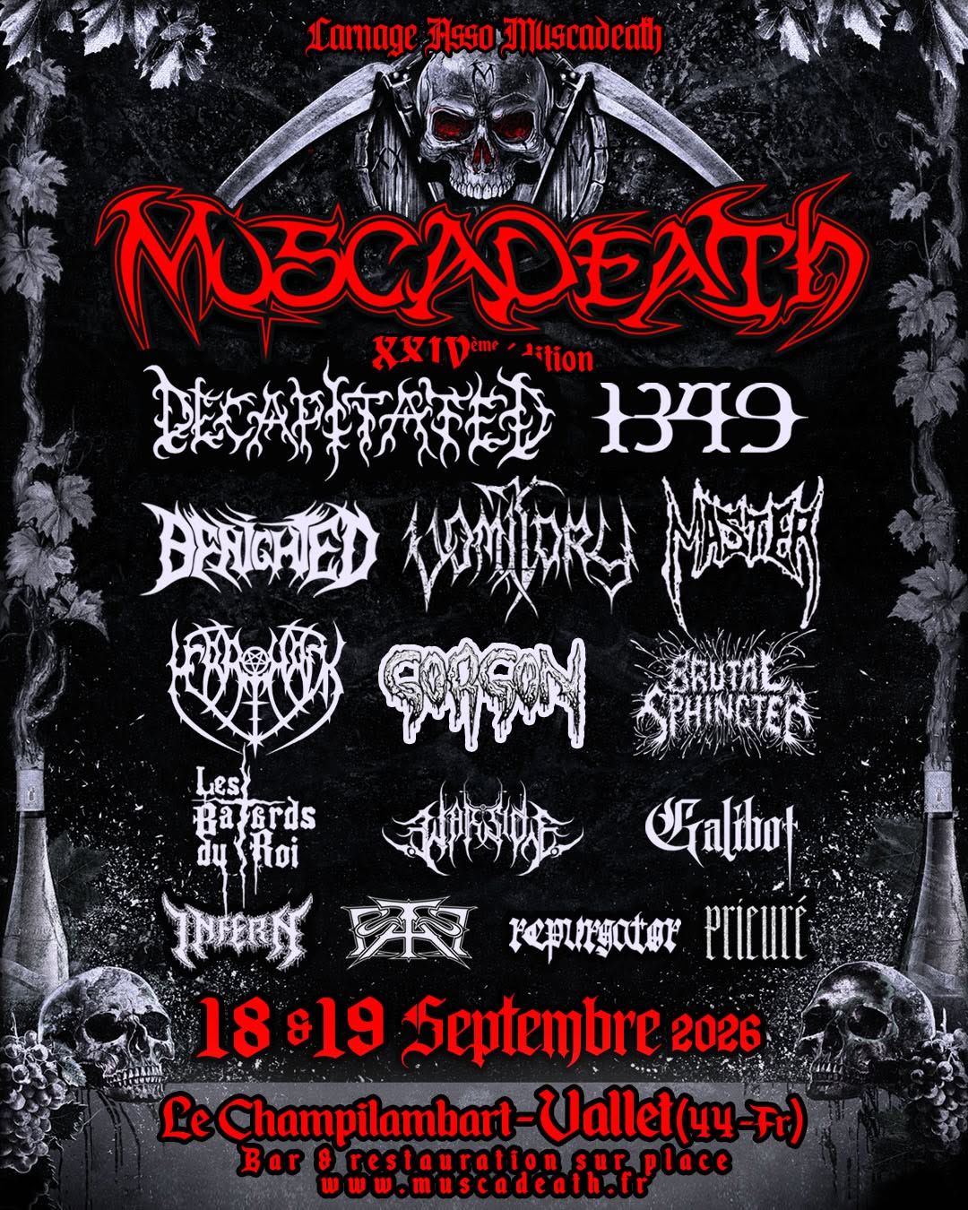 Affiche de Festival Muscadeath # XXIV à Vallet (44)