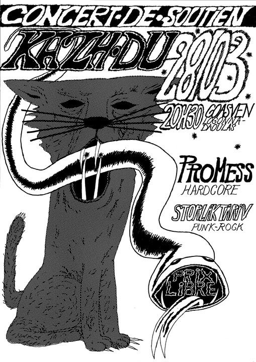 Affiche de Pro-Mess (Hardcore) / Storlak'Tariv (Punk Rock) en concert à Logonna Daoulas (29)