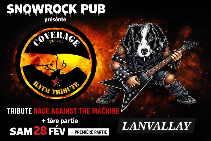 Affiche de Coverage (reprises Rage Against The Machine) en concert à Lanvallay (22)