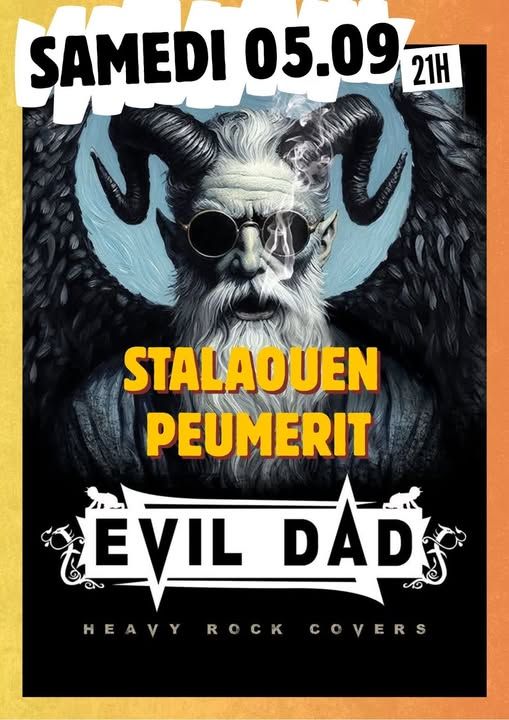 Affiche de Evild Dad (Hard Rock) en concert à Pleumeurit (35)