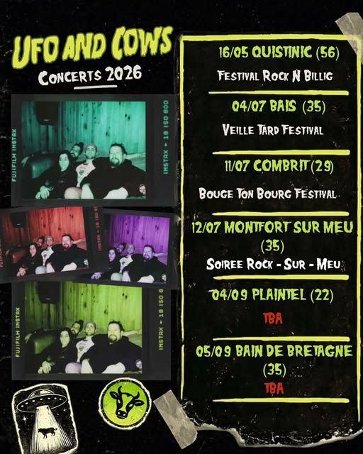 Affiche de Ufo And Cows en concert à Plaintel (22)
