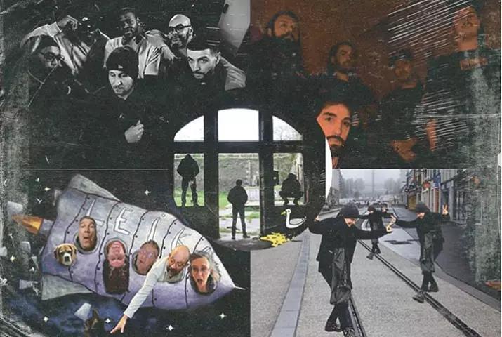 Affiche de Concert : Bande de Brestoazzz, avec 5 groupes originaires de Brest (29)