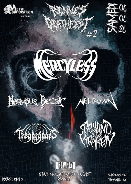 Affiche de Rennes Death Fest #2 Spring Edition à Rennes (35)