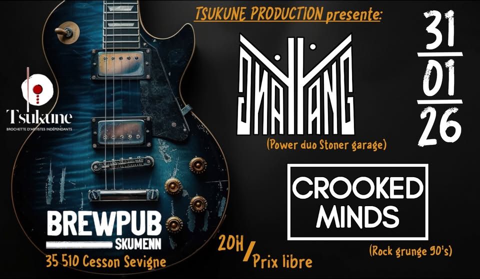 Affiche de Yang Yang et Crooked Minds à Rennes (35)