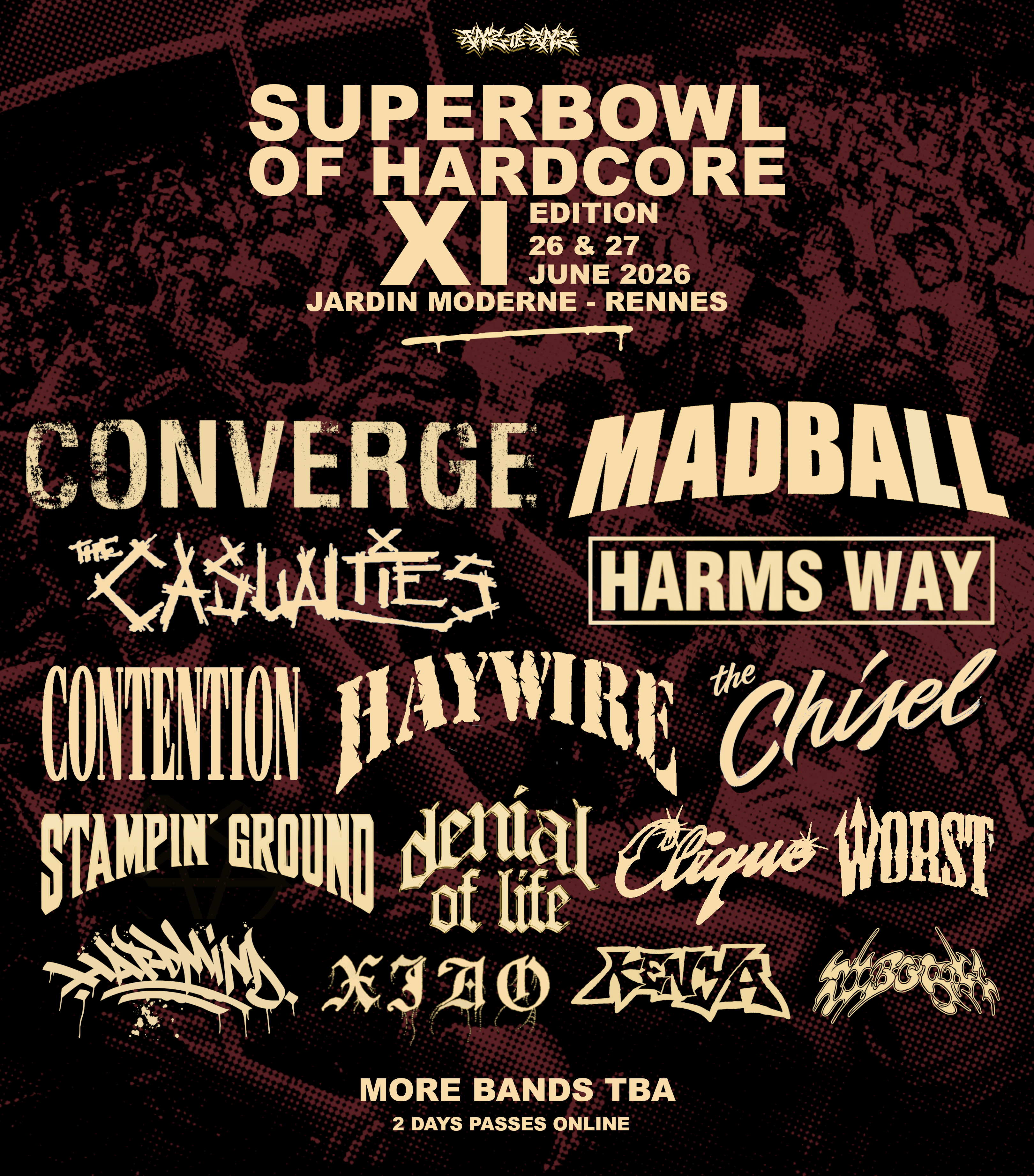 Affiche de Superbowl Of Hardcore XI à Rennes (35)