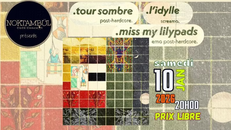 Affiche de Concert 3 groupes de Screamo / Post Hardcore et Emo à Rennes (35)