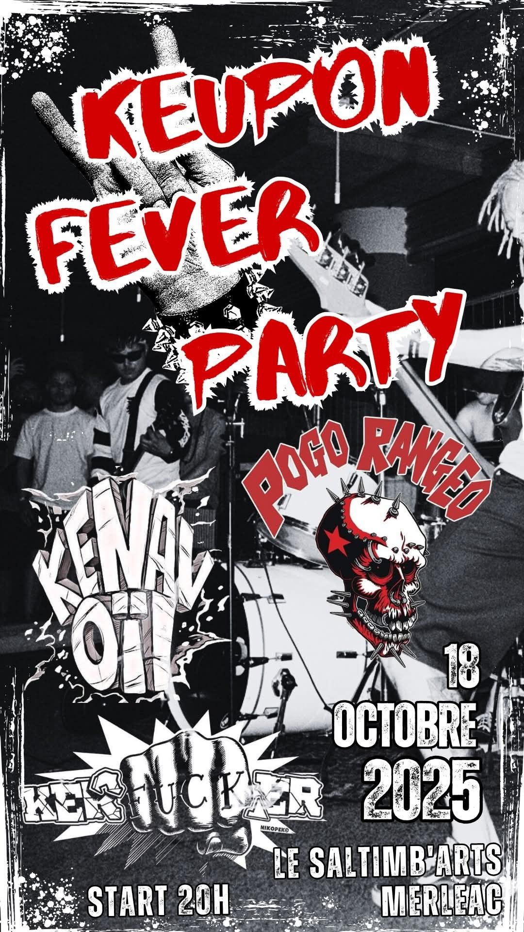 Affiche de Keupon Fever Party à Merléac (22)