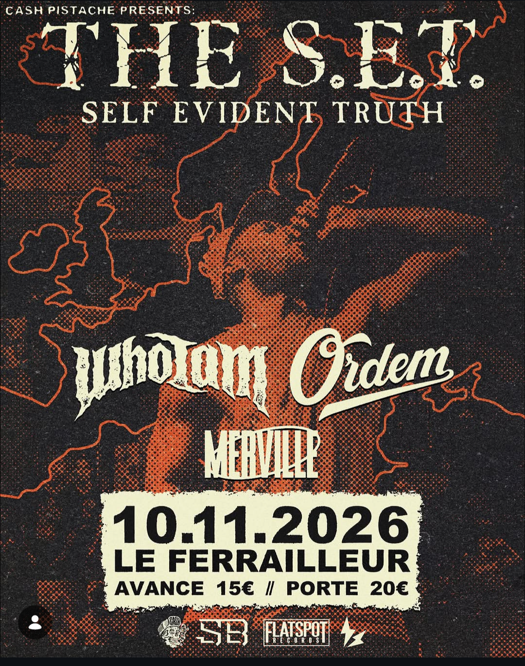 Affiche de The S.E.T. (USA) / WhoIAm / Otem / Merville en concert à Nantes (44)