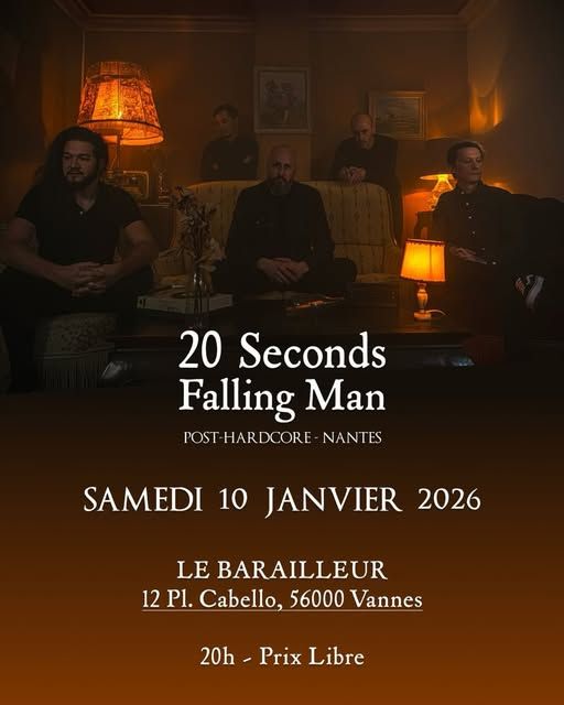 Affiche de 20 seconds Falling Man en concert à Vannes (56)