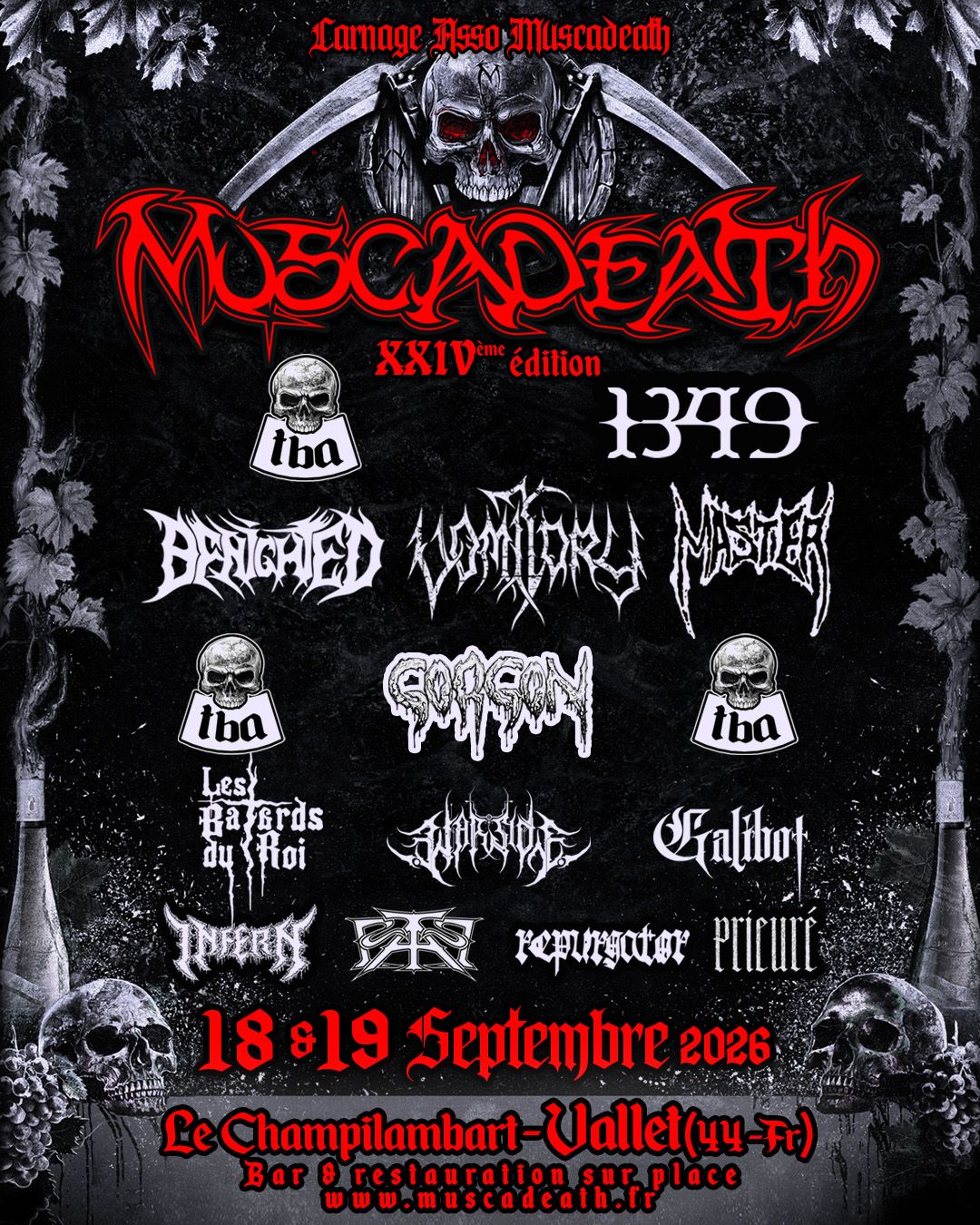 Affiche de Festival Muscadeath # XXIV à Vallet (44)