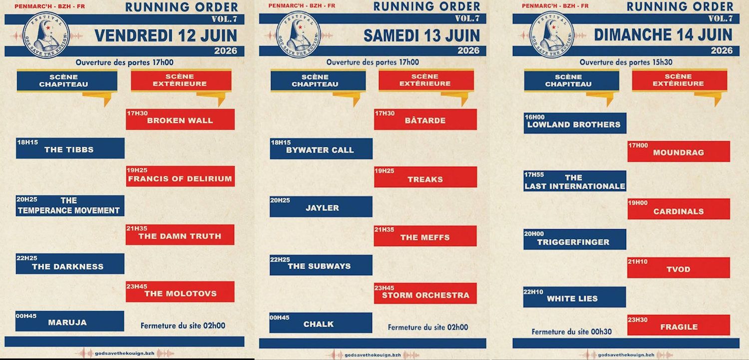 Affiche de Festival God Save The Kouign #7 à Penmarc'h (29)