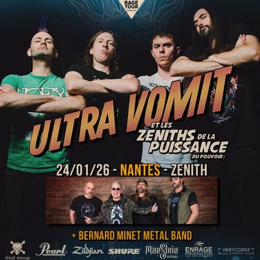 Affiche de Ultra Vomit en concert à Nantes (44)