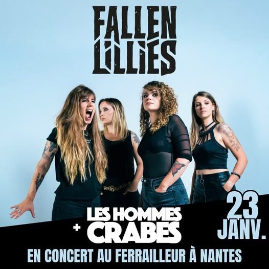 Affiche de Fallen Lillies / Les Hommes Crabes en concert à Nantes (44)