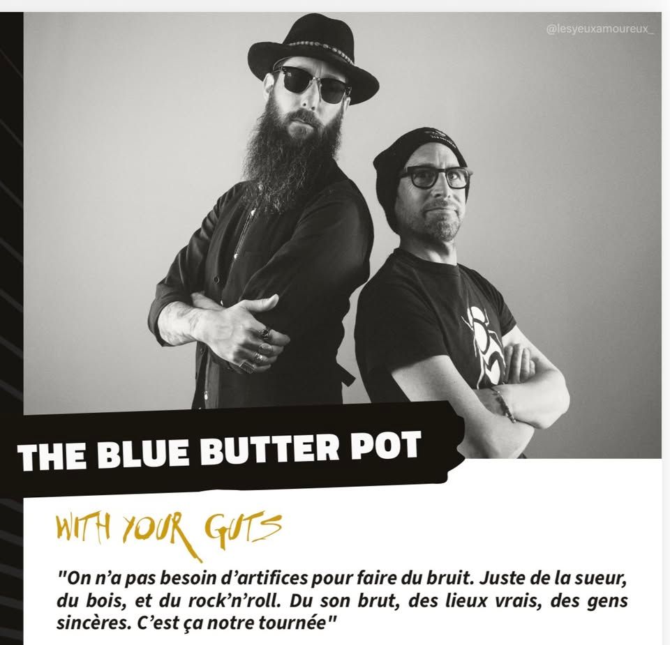 Affiche de The Blue Butter Pot (Rock Garage/Blues Rock/Stoner) en concert à La Turballe (44)
