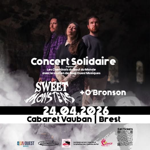 Affiche de Sweet Monsters et O'Bronson en concert à Brest (29)