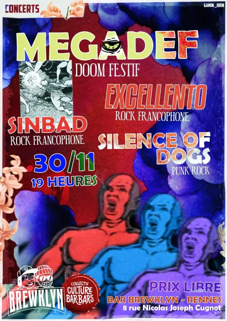 Affiche de Concert Doom / Rock / Punk à Rennes (35)