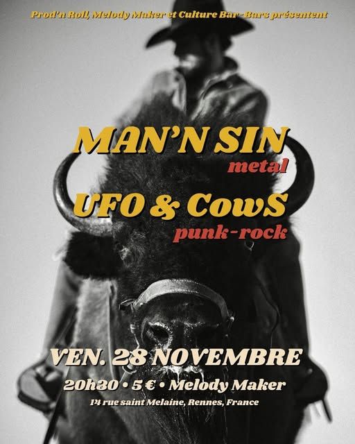 Affiche de Soirée Metal / Punk Rock à Rennes (35)