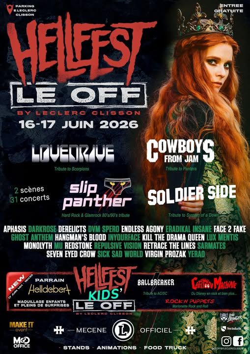 Affiche de Concerts Off du Hellfest à Clisson (44)