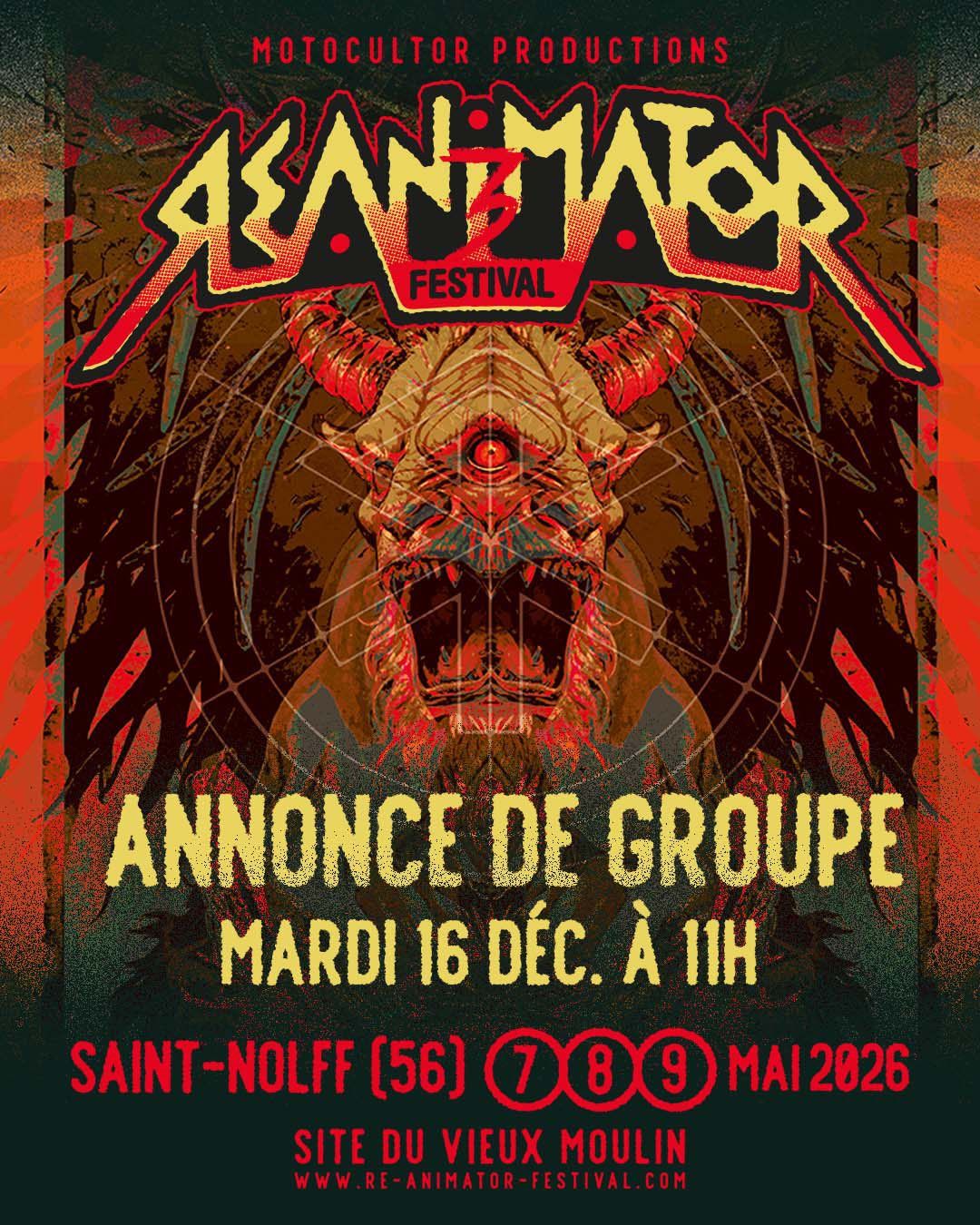 Affiche de Re-Animator Festival #3 à St Nolff (56)