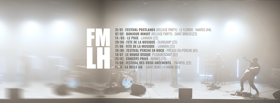 Affiche de Full Moon Little House (Alternatif Rock/Post Rock) en concert à Plougrescant (22)