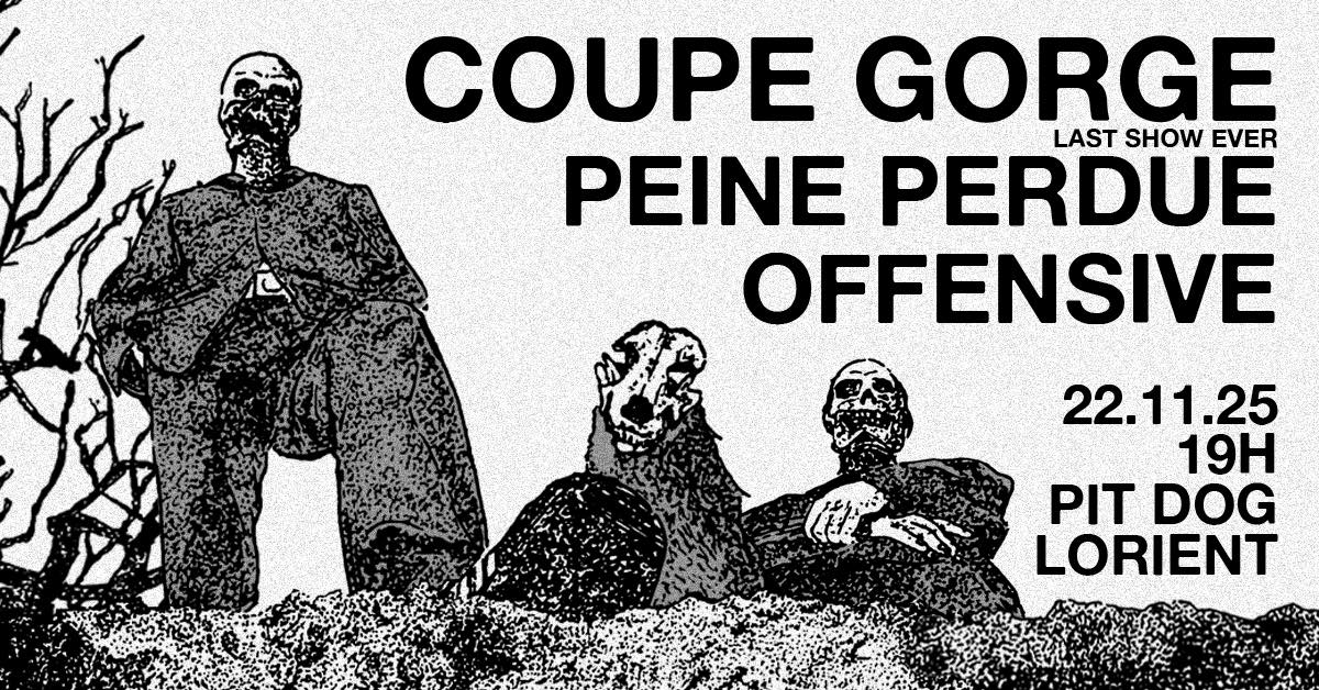 Affiche de Concert d'adieu de Coupe-Gorge à Lorient (56)