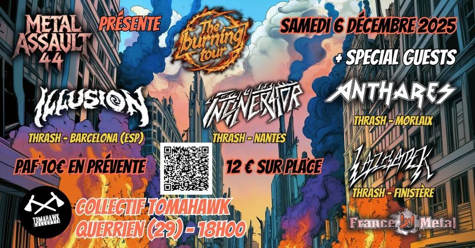 Affiche de Soirée Thrash avec 4 groupes à Querrien (29)