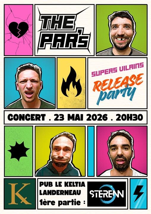Affiche de The Par's (Punk / Pop) / Sterenn (Rock) en concert à Landerneau (29)