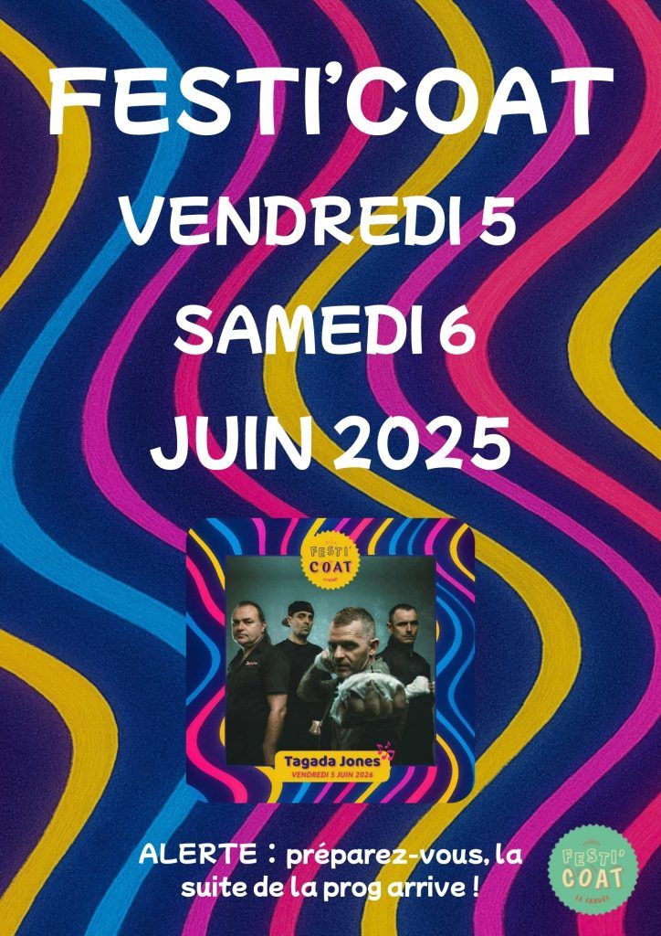 Affiche de Tagada Jones en concert au Festi'Coat (56)