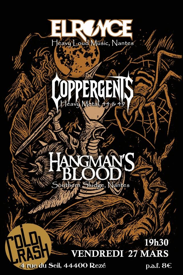 Affiche de Soirée Heavy Rock/Stoner/Sludge/Thrash à Rezé (44)