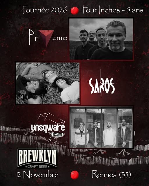 Affiche de Pryzme / Saros / Unsqware en concert à Rennes (35)