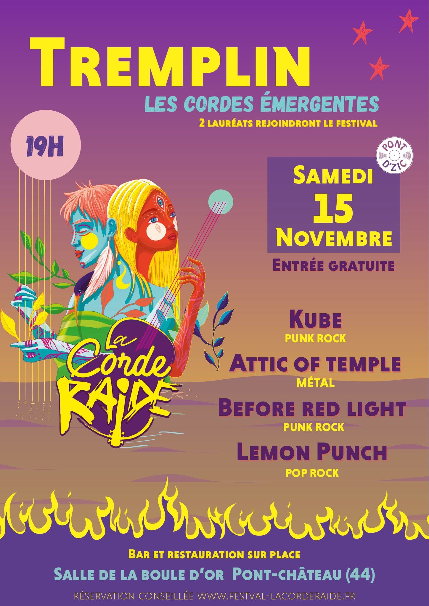 Affiche de Tremplin du Festival La Corde Raide à Pontchâteau (44)