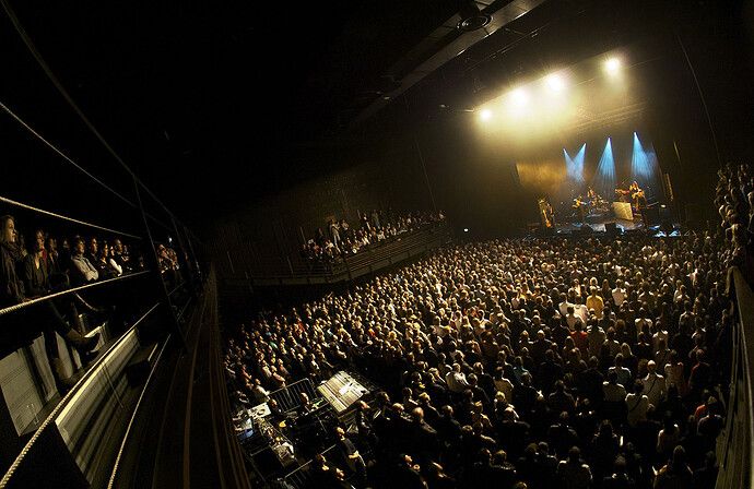 La salle de concert remplie