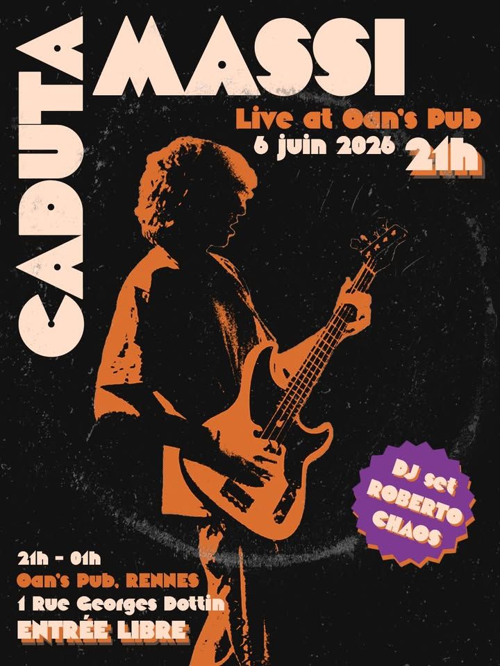 Affiche de Caduta Massi (Stoner / Desert Rock) en concert à Rennes (35)