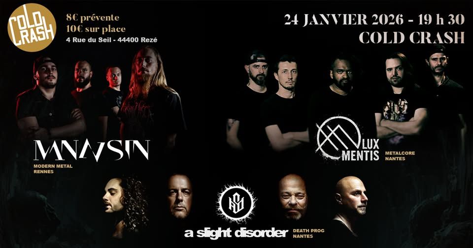 Affiche de Soirée Metal / Metalcore / Modern Metal à Rezé (44)