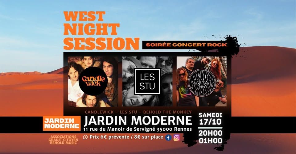 Affiche de Candle Wick / Les Stu / Behold The Monkey en concert à Rennes (35)