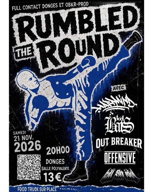 Affiche de Soirée Rumbled The Round (HxC/Punk) à Donges (44)