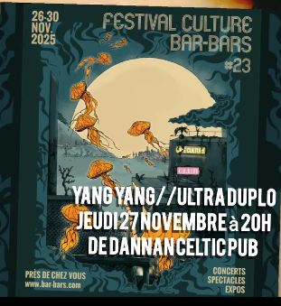 Affiche de Yang Yang (Stoner/Rock Garage) et Ultraduplo (Punk Rock/Metal) à Nantes (44)