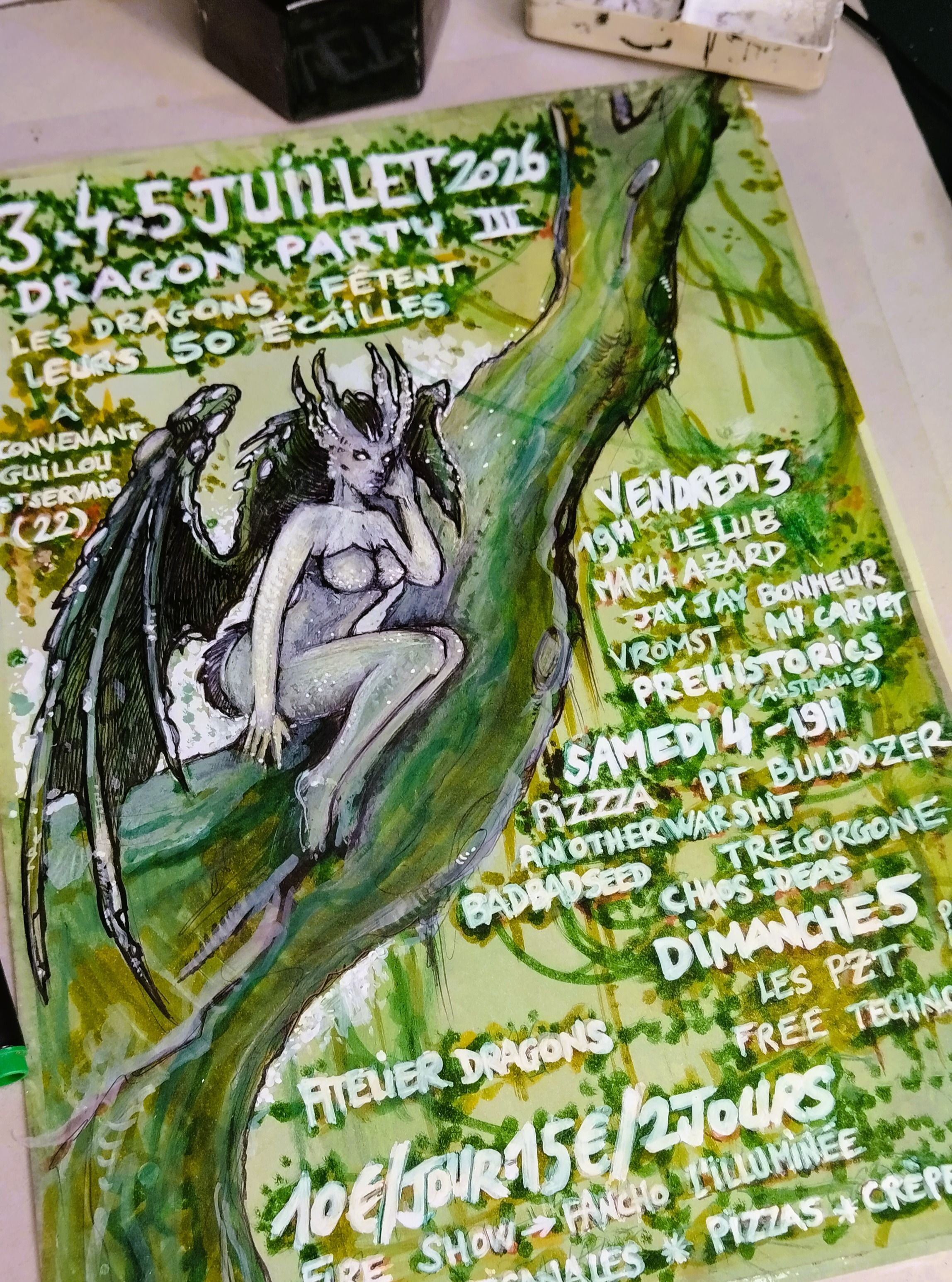 Affiche de Festival Dragon Party #3 (Punk / Metal / HxC / Rock) à St Servais (29)
