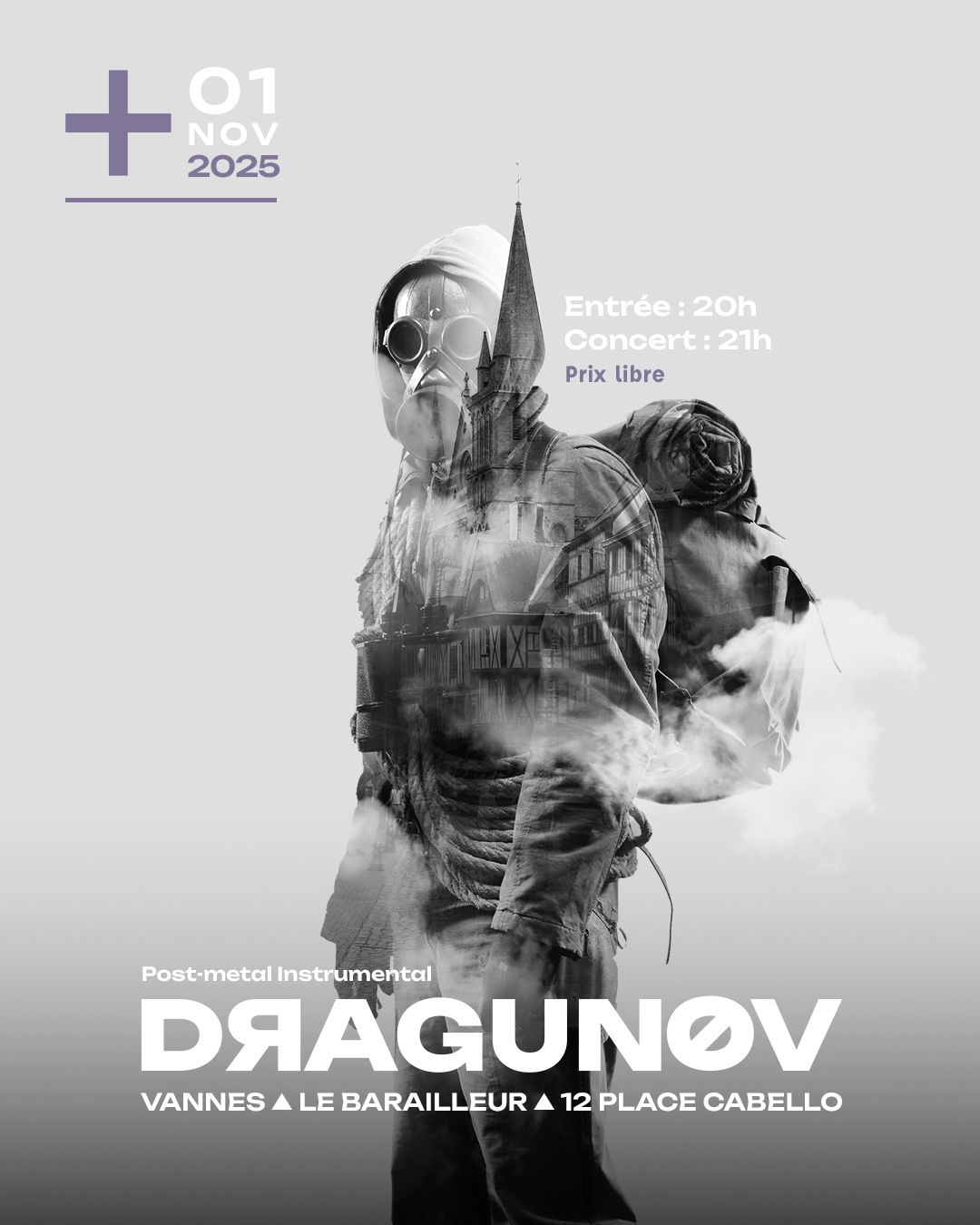 Affiche de Dragunov en concert à Vannes (56)
