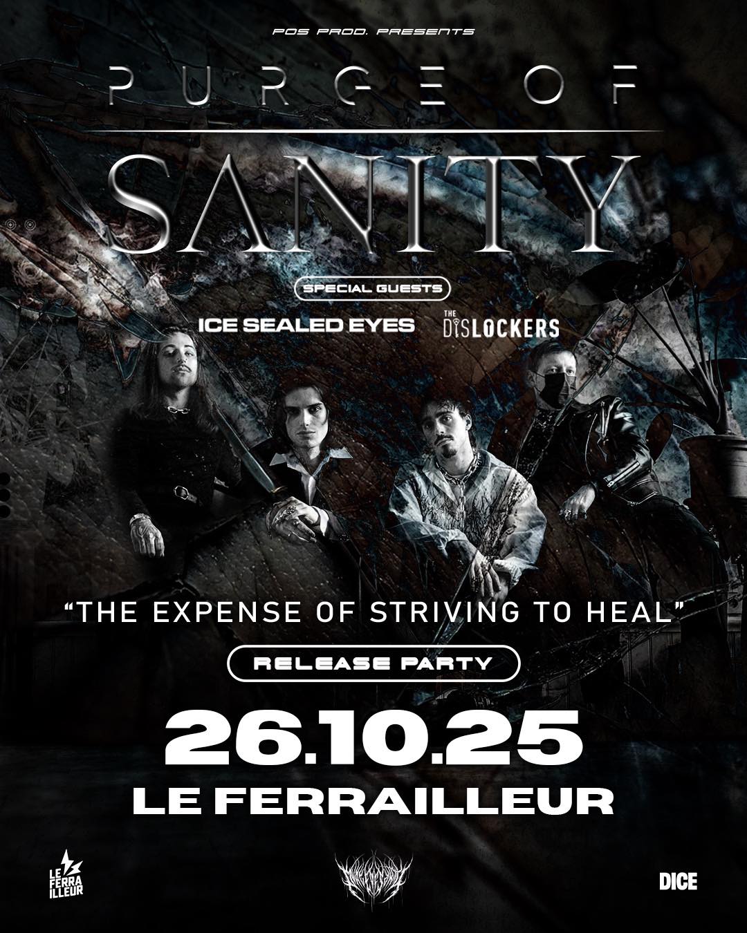 Affiche de Release Party du EP de Purge Of Sanity au Ferrailleur à Nantes (44)