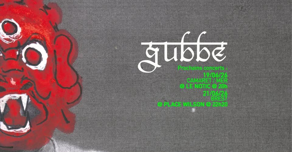 Affiche de Gubbe (Rock/Post Rock/Prog) en concert à Brest (29)