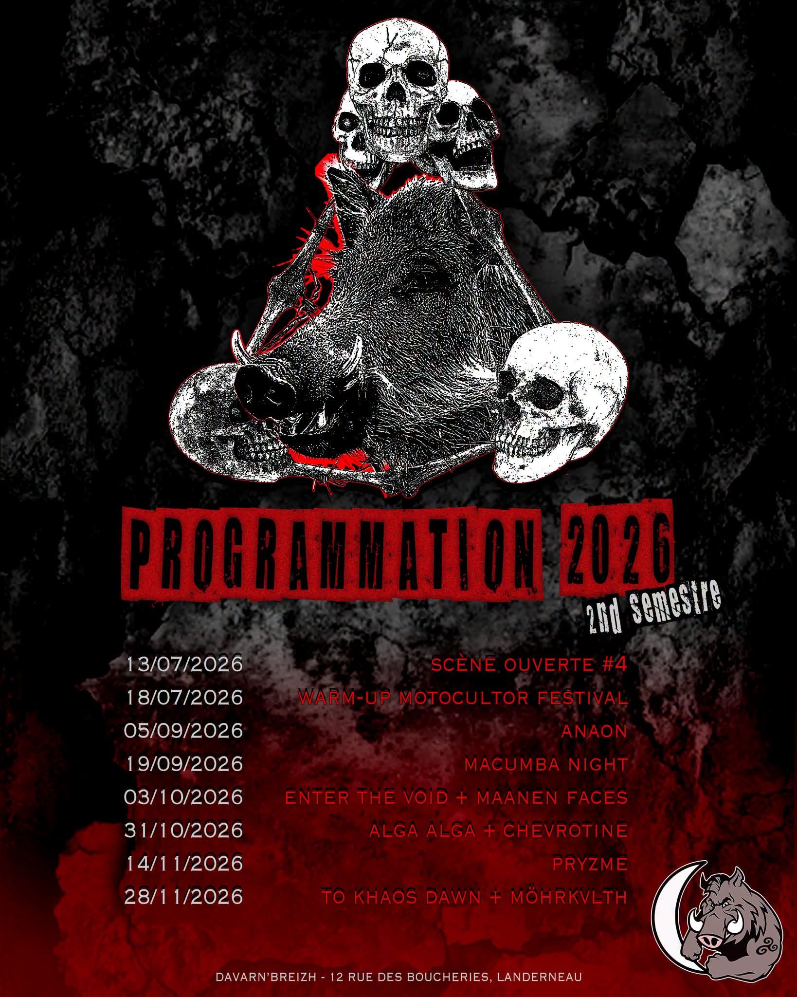 Affiche de Maanen Faces et Enter The Void en concert à Landerneau (29)
