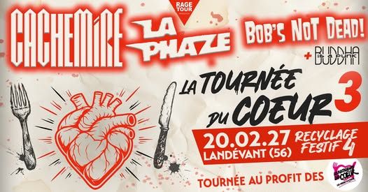 Affiche de La Tournée du Coeur #3 (Rock/Punk) à Landévant (56)
