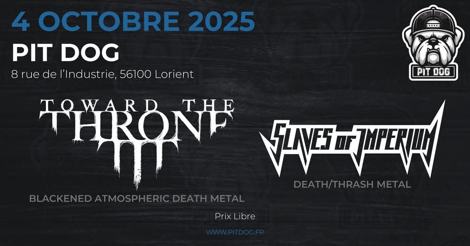 Affiche de Soirée Black/Death/Thrash à Lorient (56)