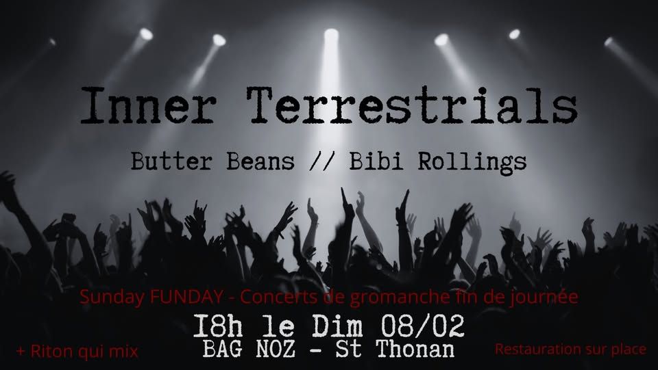 Affiche de Inner Terrestrials / Butter Beans et Bibi Rollings en concert à St Thonan (29)