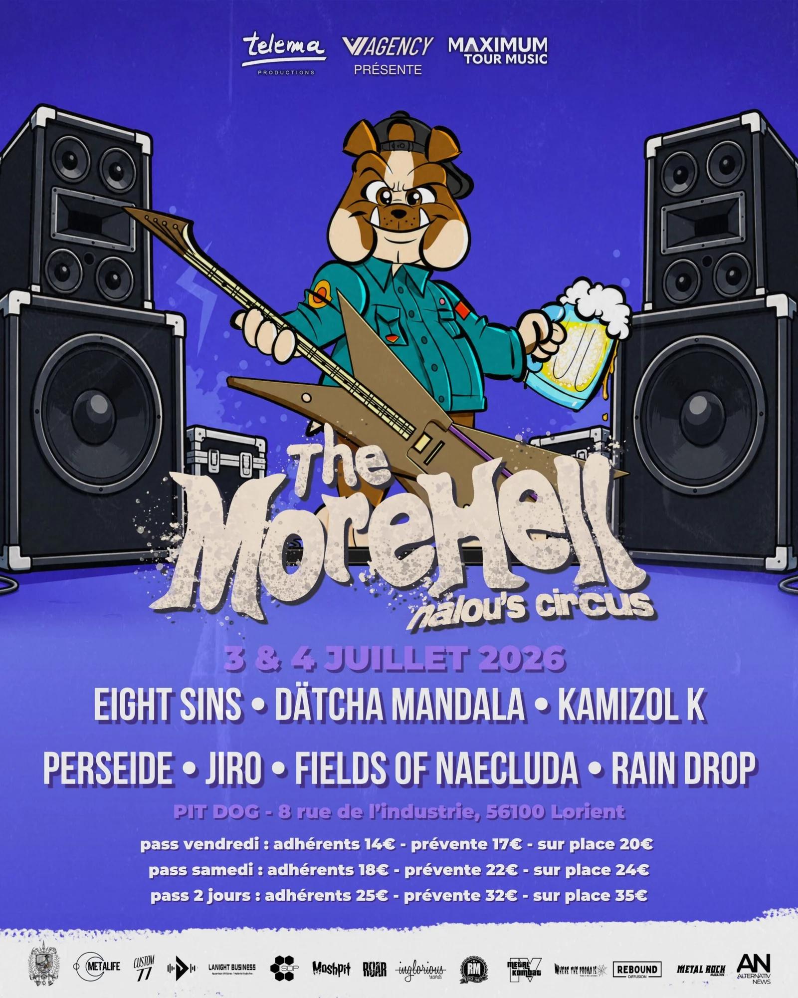 Affiche de The Morehell Nalou's Circus Festival à Lorient (56)