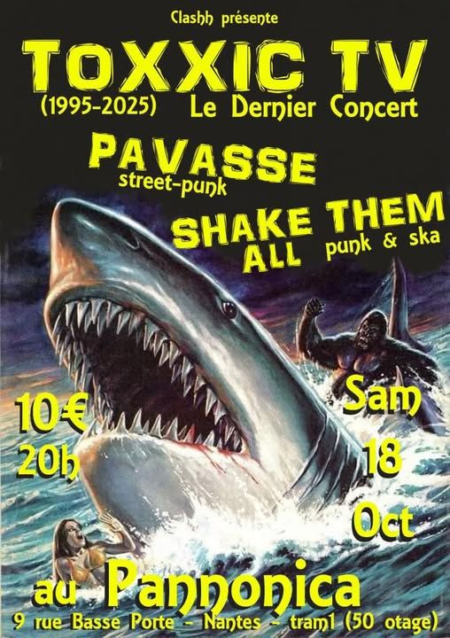 Affiche de Le Dernier Concert de Toxxic TV (avant séparation) à Nantes (44)